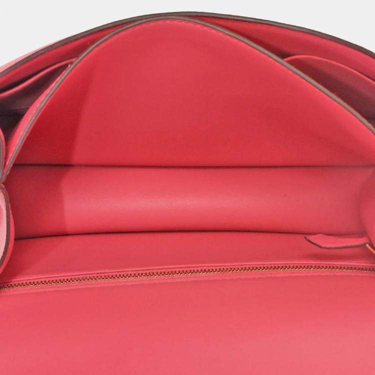 Pre Owned HERMES Constance 3 24 Special Order Rose Azalea Vaux Epson C stamped (manufactured in 2018) Shoulder bag Pink