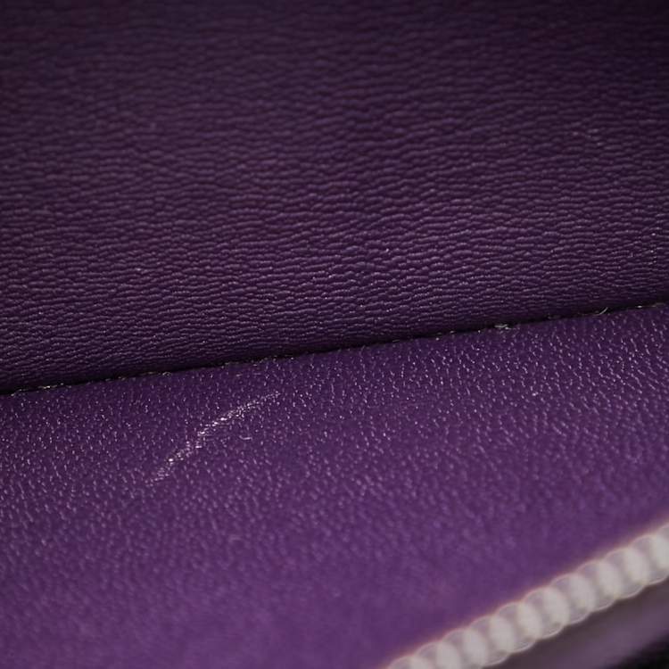 Pre Owned Hermes Amethyst Crocodile Porosus Palladium Finish Birkin 40 Bag