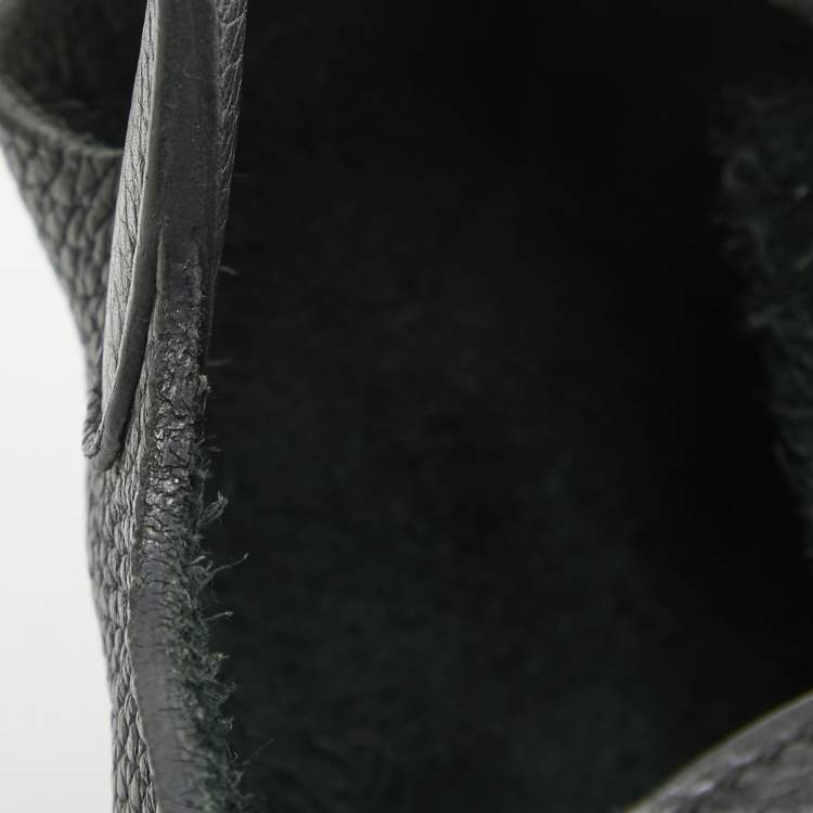 Pre Owned Hermes Noir Taurillon Clemence Leather Picotin Lock 18 Bag