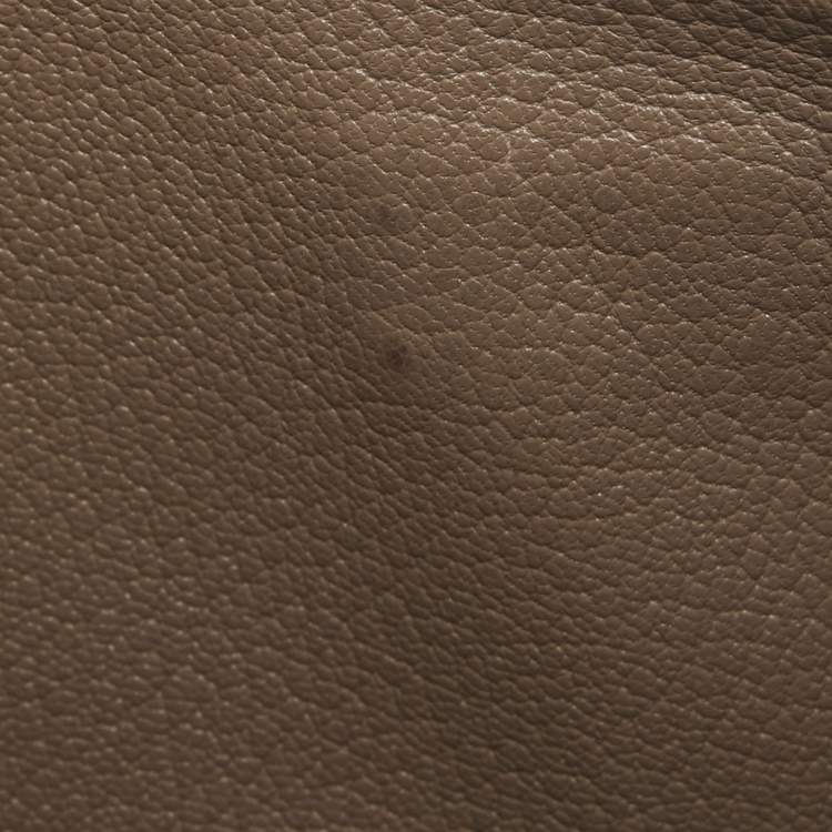 Pre Owned Hermes Taupe Chevre Leather Kelly Classic Wallet