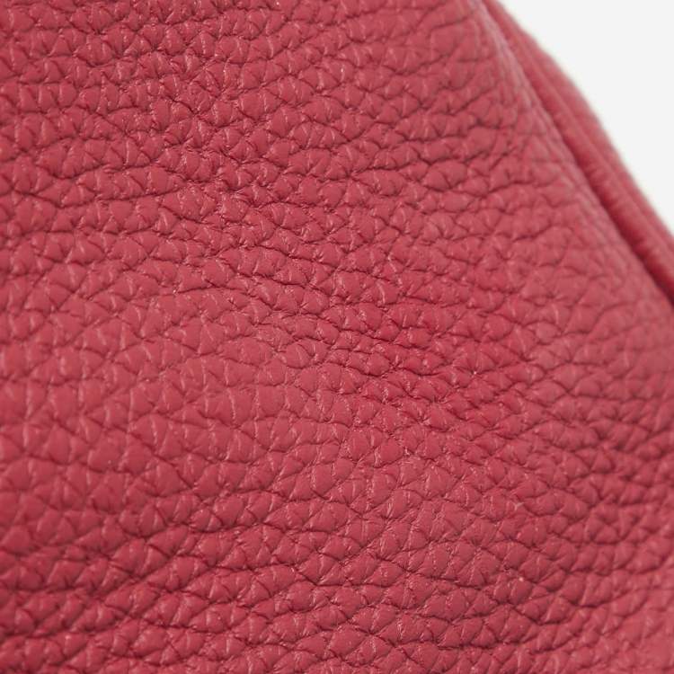 Pre Owned Hermes Ruby Togo Leather Gold Finish Birkin 35 Bag