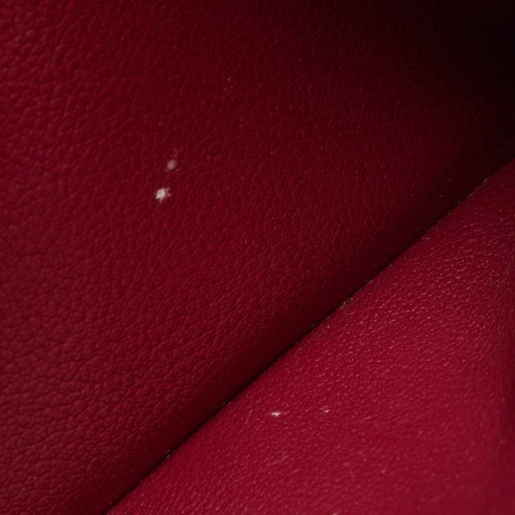 Pre Owned Hermes Ruby Togo Leather Gold Finish Birkin 35 Bag