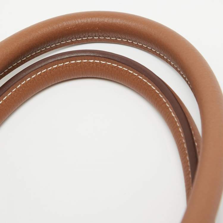 Pre Owned Hermes Gold Togo Leather Gold Finish Birkin 35 Bag