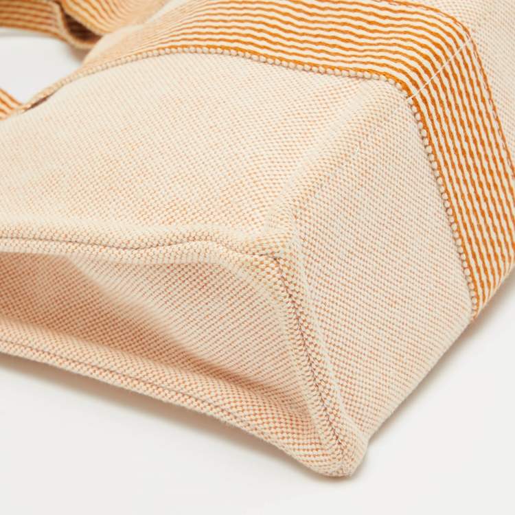 Pre Owned Hermes Peach Canvas Fourre Tout PM Bag
