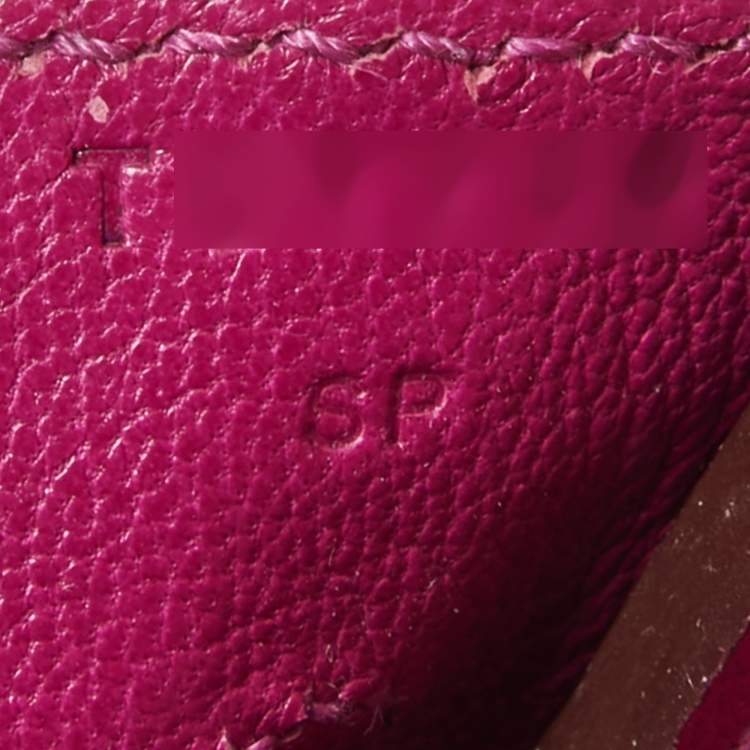 Pre Owned Hermès  Rose Sheherazade Shine Porosus Crocodile Palladium Finish Birkin 35