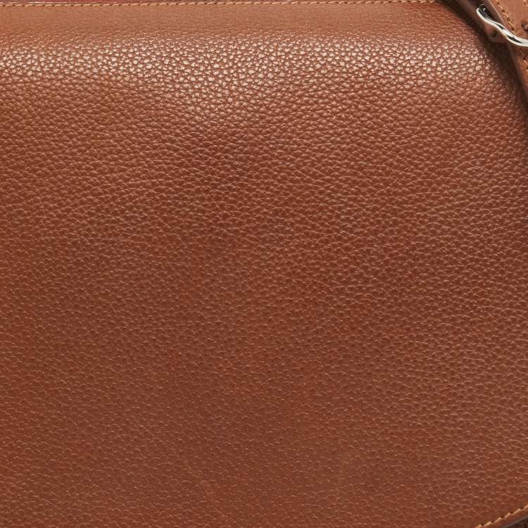 Pre Owned Hermes Fauve/Chevre Pink Barenia Leather Saut Bag