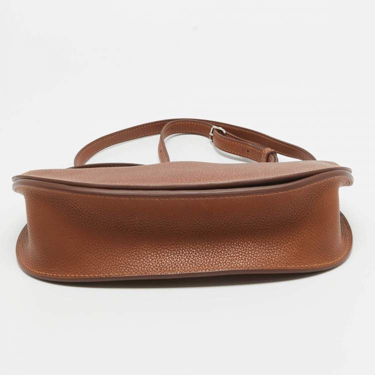 Pre Owned Hermes Fauve/Chevre Pink Barenia Leather Saut Bag