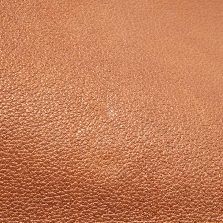 Pre Owned Hermes Fauve/Chevre Pink Barenia Leather Saut Bag