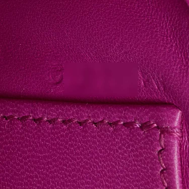 Pre Owned Hermès Magnolia Epsom Leather Palladium Finish Mini Kelly II Sellier 20 Bag