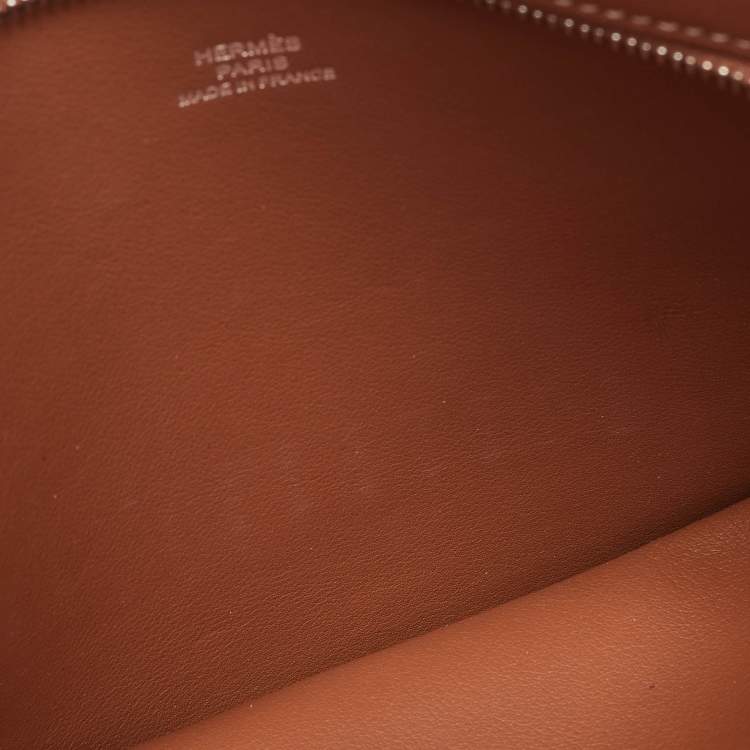 Pre Owned Hermes Gold Swift Leather L'Epopee Backpocket Pouch