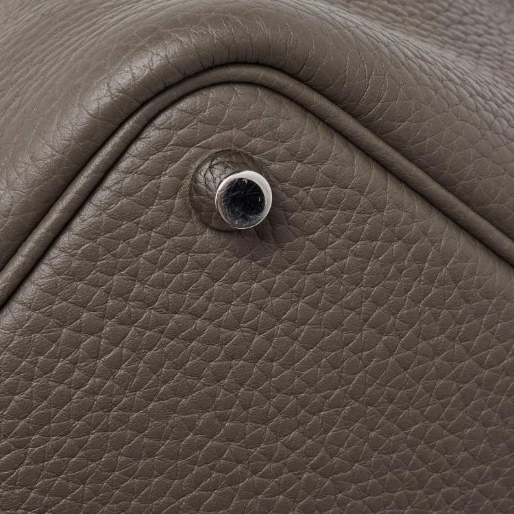 مملوكة مسبقًا Hermes Etain Taurillon Clemence Leather Picotin Lock 18 Bag