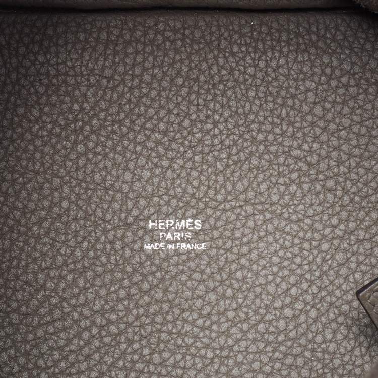 مملوكة مسبقًا Hermes Etain Taurillon Clemence Leather Picotin Lock 18 Bag