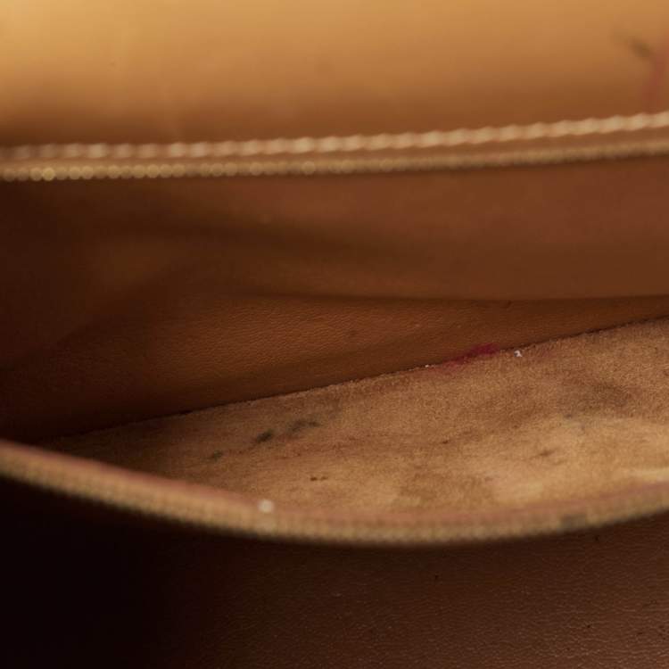 Pre Owned Hermes Natural Vache Leather Gold Finish Kelly Sellier 32 Bag