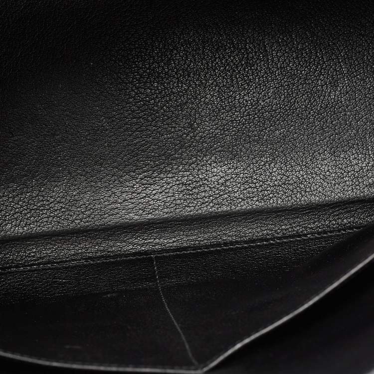Pre Owned Hermes Noir Togo Leather Palladium Finish Kelly Retourne 35 Bag