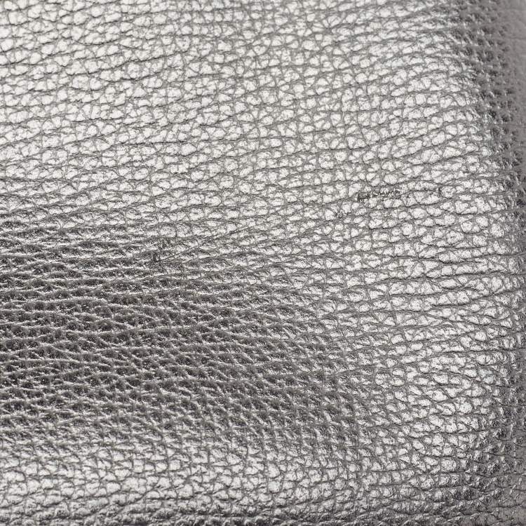 Pre Owned Hermes Noir Togo Leather Palladium Finish Kelly Retourne 35 Bag