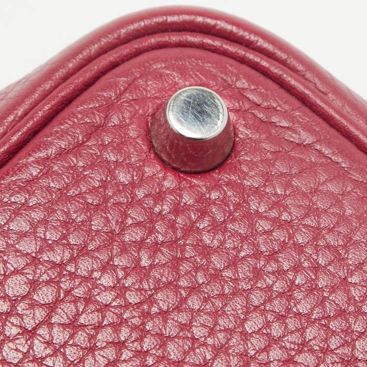 Pre Owned Hermes Tosca Taurillon Clemence Leather Picotin Lock 18 Bag