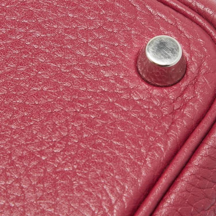 Pre Owned Hermes Tosca Taurillon Clemence Leather Picotin Lock 18 Bag