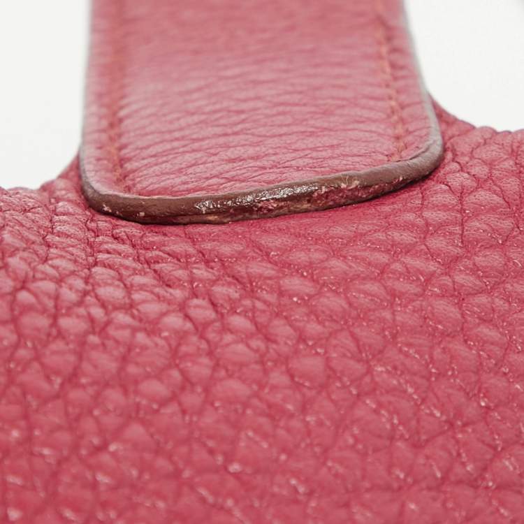 Pre Owned Hermes Tosca Taurillon Clemence Leather Picotin Lock 18 Bag