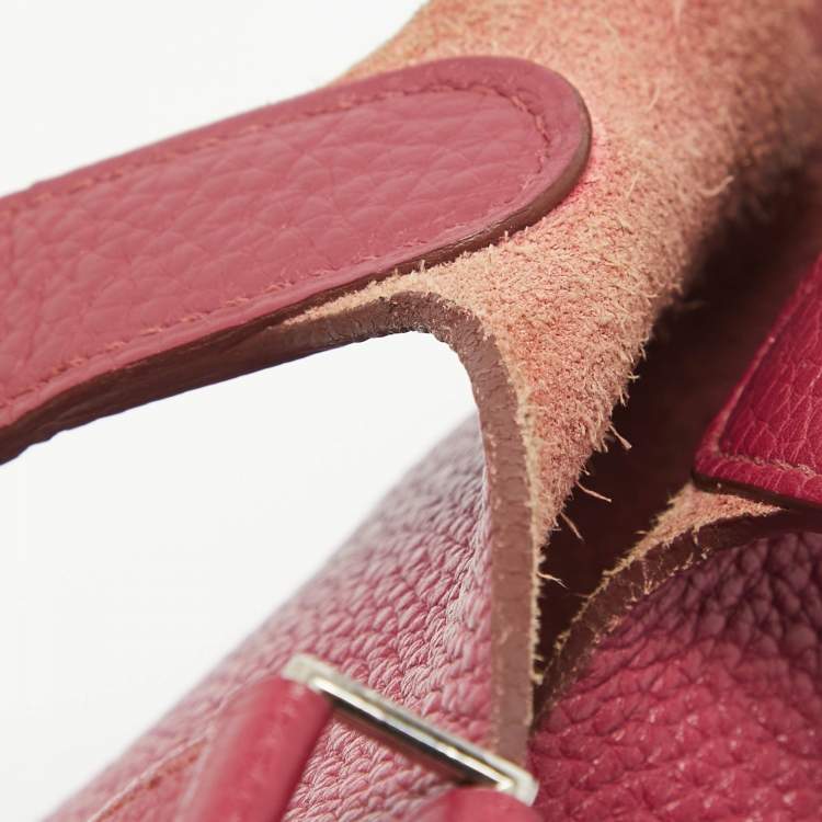 Pre Owned Hermes Tosca Taurillon Clemence Leather Picotin Lock 18 Bag