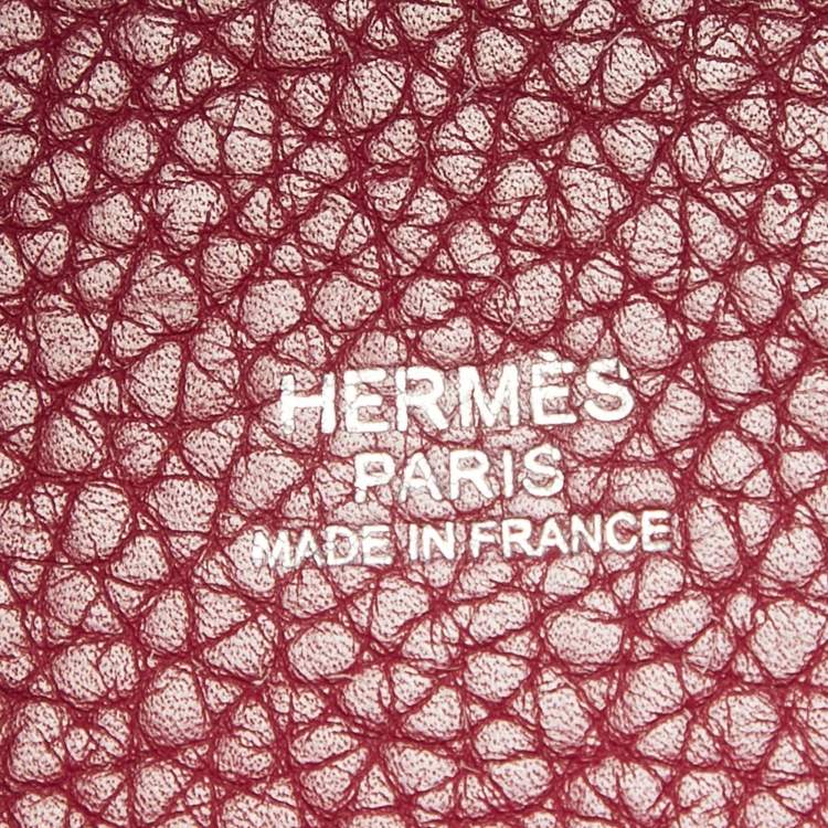 Pre Owned Hermes Tosca Taurillon Clemence Leather Picotin Lock 18 Bag