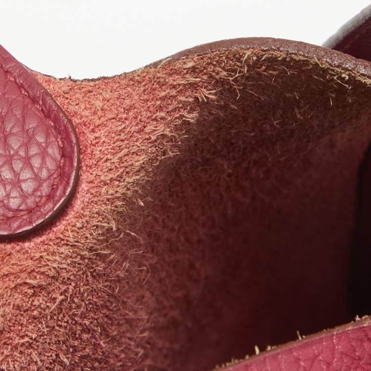 Pre Owned Hermes Tosca Taurillon Clemence Leather Picotin Lock 18 Bag