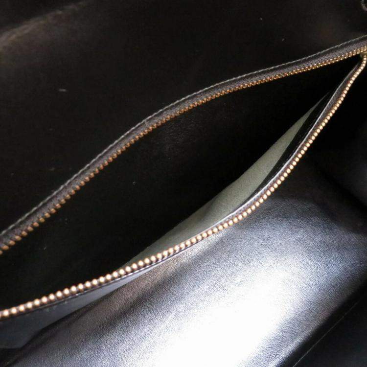 Pre Owned Hermes Black Box calf Kelly 32 Handbag
