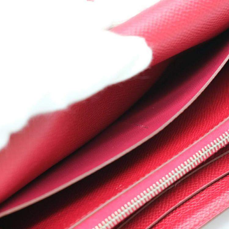 Pre Owned Hermes Bordeaux Epsom Leather Long Kelly Wallet