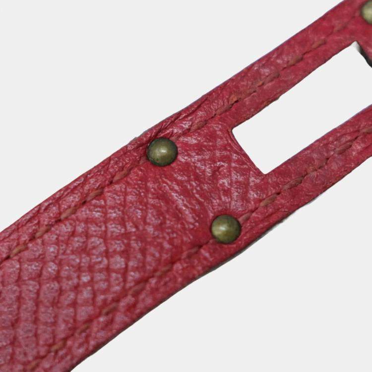 Pre Owned Hermes Bordeaux Epsom Leather Long Kelly Wallet