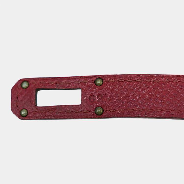 Pre Owned Hermes Bordeaux Epsom Leather Long Kelly Wallet