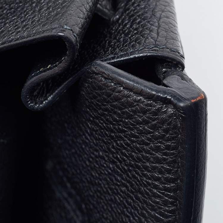 Pre Owned Hermès Black Togo Leather Gold Finish Birkin 35 Bag
