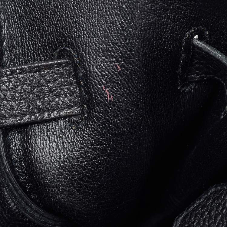 Pre Owned Hermès Black Togo Leather Gold Finish Birkin 35 Bag