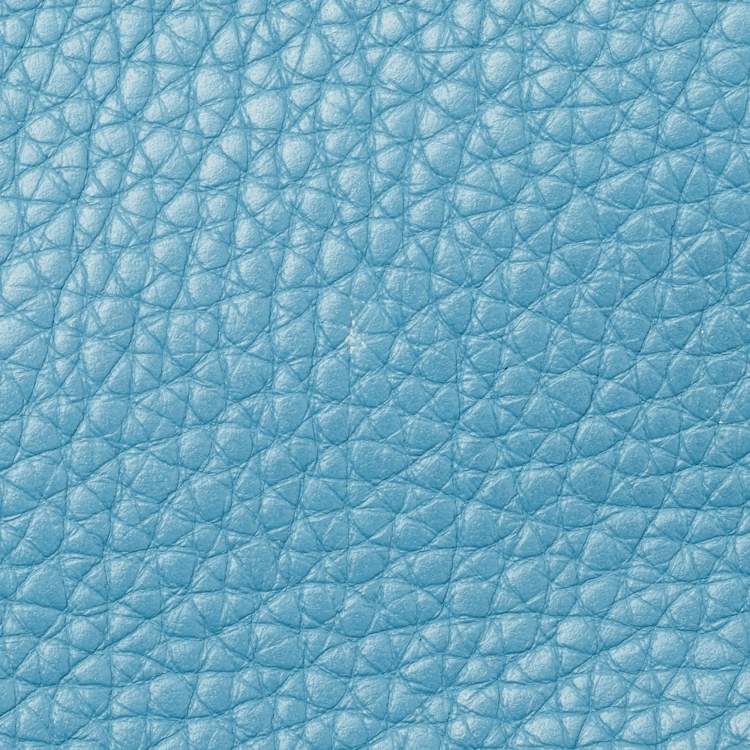 Pre Owned Hermes Bleu Jean Taurillon Clemence Leather Palladium Finish Birkin 40 Bag