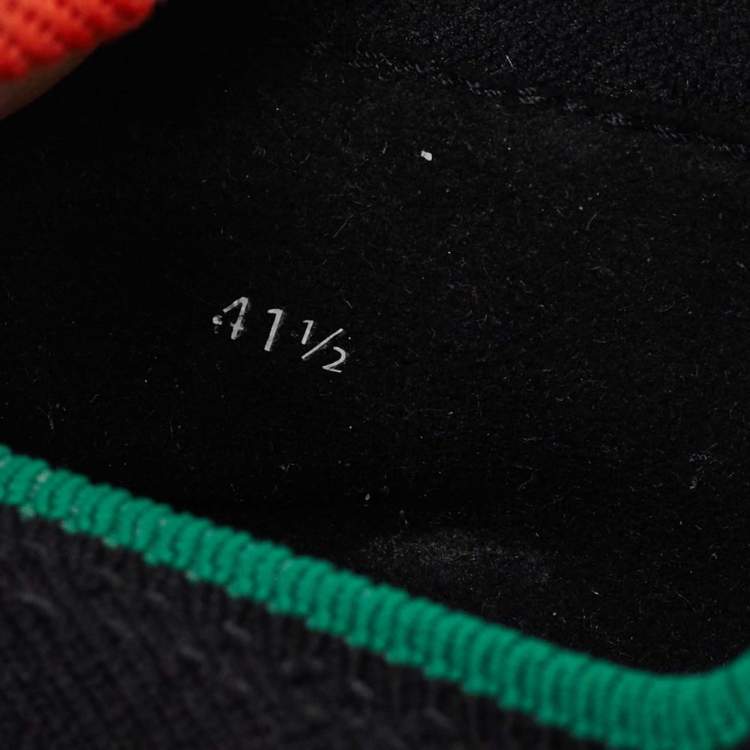 Pre Owned Hermes Multicolor Knit Fabric Flex Sneakers Size 41.5