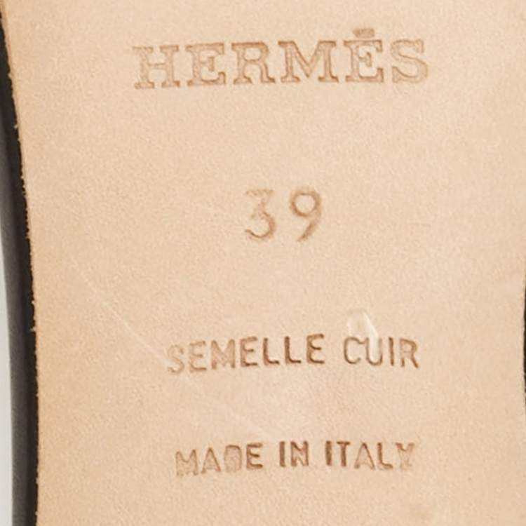 Pre Owned Hermes Multicolor Canvas Oasis Slide Sandals Size 39
