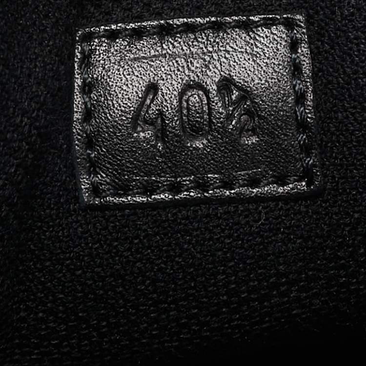 Pre Owned Hermes Black Technical Mesh Team Sneakers Size 40.5