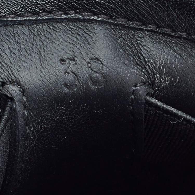 Pre Owned Hermes Black Suede and Leather Jour Loafers Size 38