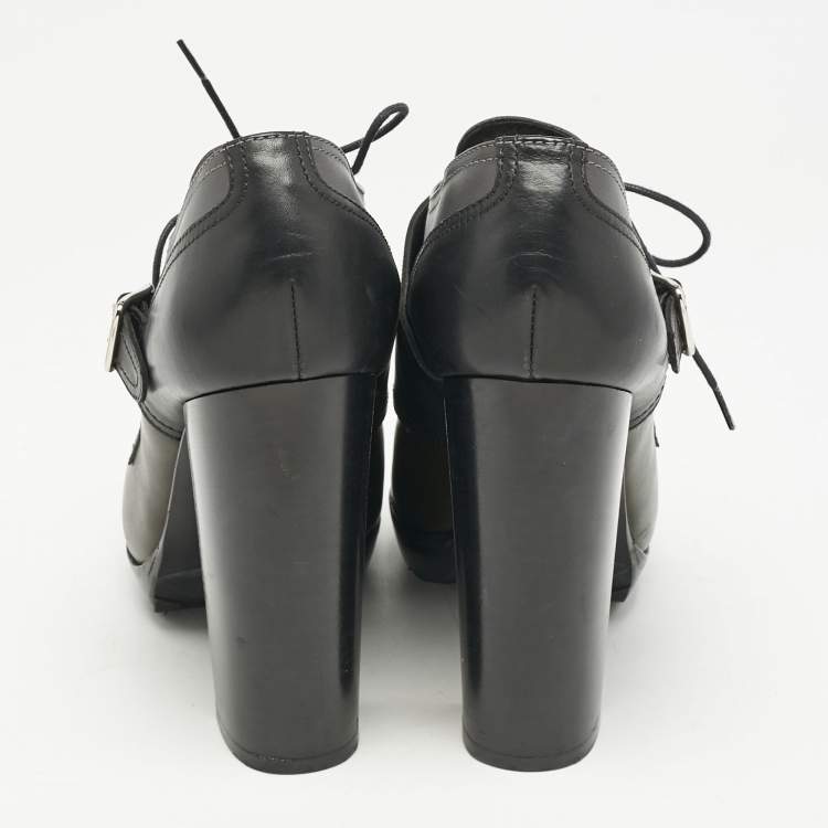 Pre Owned Hermes Multicolor Leather Harnais Booties Size 38.5