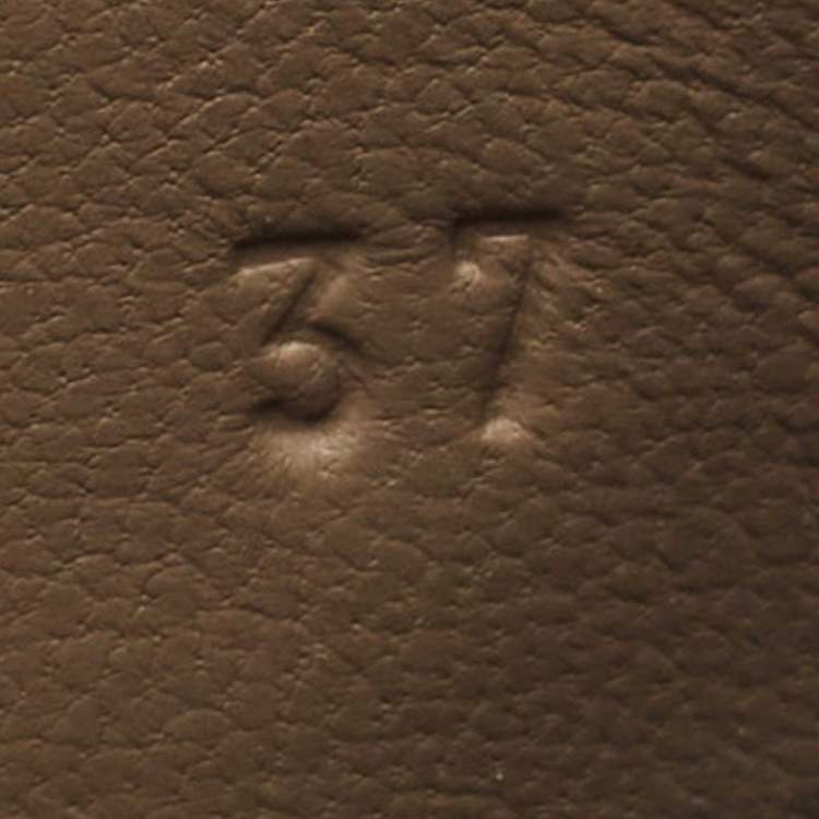 Pre Owned Hermes Grey Leather Chypre Sandals Size 37