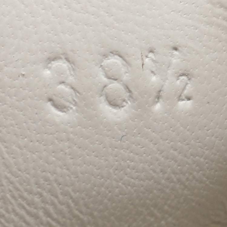 Pre Owned Hermès Grey/Blue Canvas and Leather Daydream High Top Sneakers Size 38.5