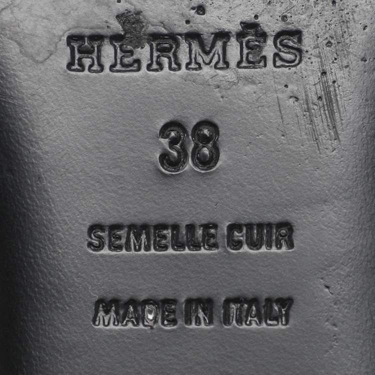 Pre Owned Hermès Multicolor Suede Roxanne Mules Size 38