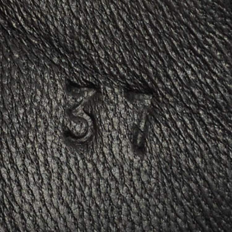 Pre Owned Hermes Black Mesh and Suede Bouncing Low Top Sneakers Size 37