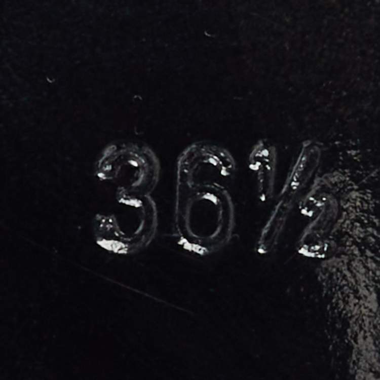 Pre Owned Hermes Black Suede Crusader Embroidered Knee Length Boots Size 36.5