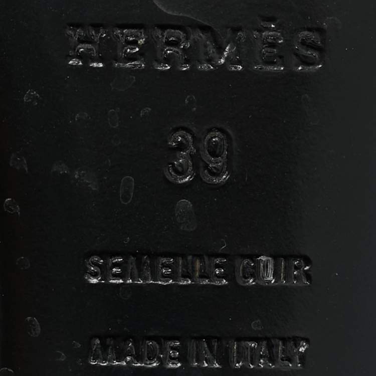 Pre Owned Hermes Tricolor Suede Ankle Length Boots Size 39