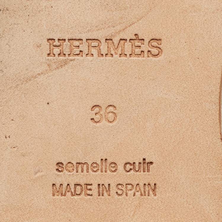 Pre Owned Hermès Trip Size 36 Beige Suede Espadrille Flats