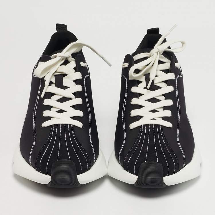 مملوكة مسبقًا Hermes Envol Size 39 Black Canvas and Suede Low Top Sneakers