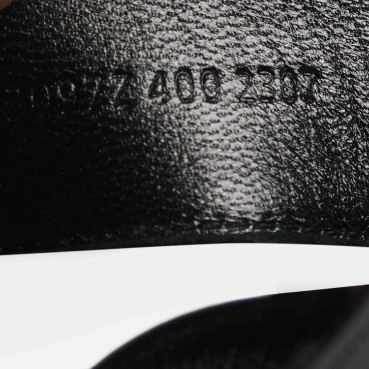 مملوكة مسبقًا Hermes Havane Size 40 Black Leather Cork Wedge Ankle Strap Sandals