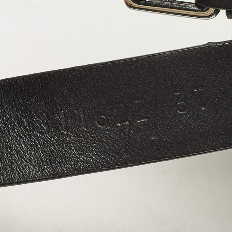 Pre Owned Hermes Galaxy Size 37 Black Leather Wedge Sandals