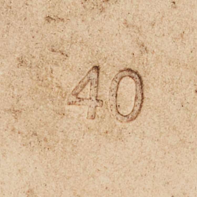 Pre Owned Hermes Ithea Size 40 Black Leather Wedge Sandals