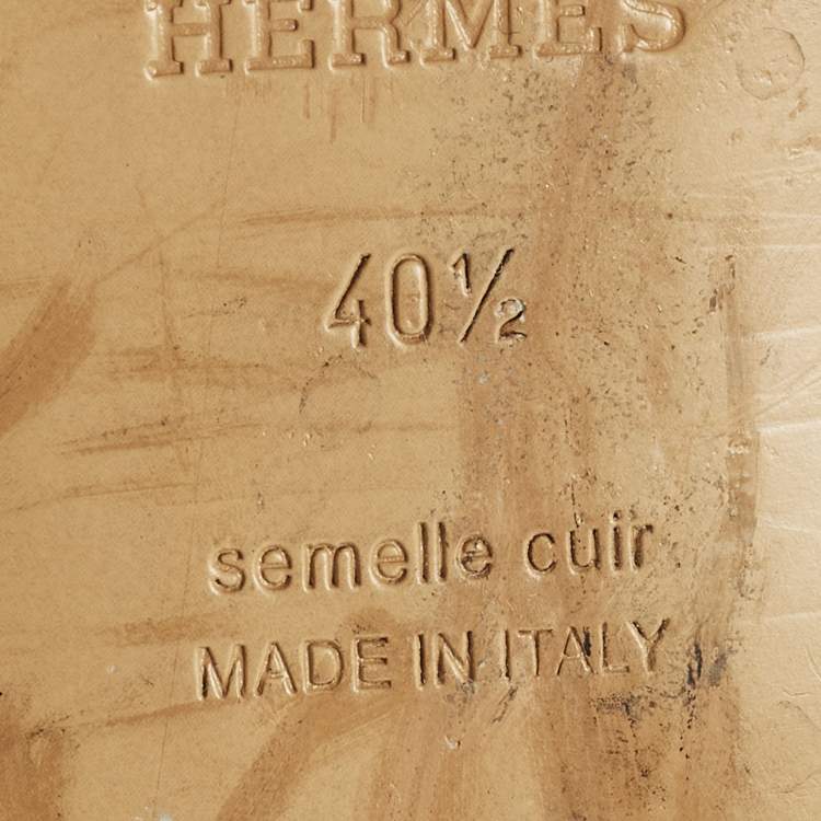 Pre Owned Hermès Neo Size 40.5 Black Leather Ankle Length Boots