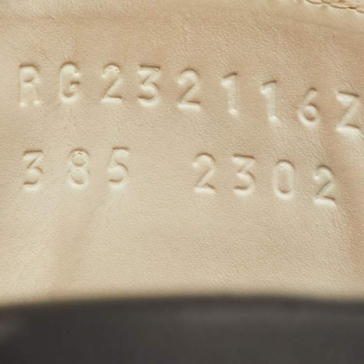 Pre Owned Hermes Empire Size 38.5 White Leather Slide Sandals